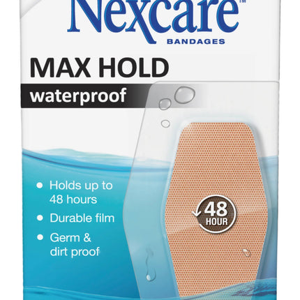 Nexcare Max Hold Waterproof Knee & Elbow Bandages 6 Pieces