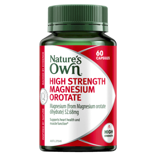 Natures Own High Strength Magnesium Orotate 60 Capsules - OhYouLuckyDuck.com.au