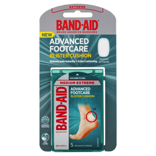 Band-Aid Advanced Footcare Blister Cushion Medium Extreme 5 Pack - OhYouLuckyDuck.com.au
