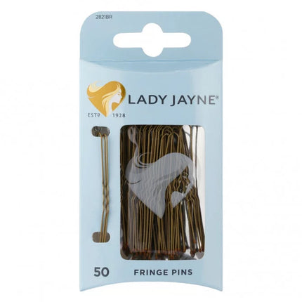 Lady Jayne Brown Fringe Pins 5cm 50 Pack - OhYouLuckyDuck.com.au