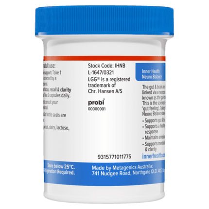 Ethical Nutrients Inner Health Neuro Balance 30 Capsules - OhYouLuckyDuck.com.au