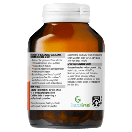 Blackmores Glucosamine Sulfate 1500 One A Day 90 Tablets - OhYouLuckyDuck.com.au