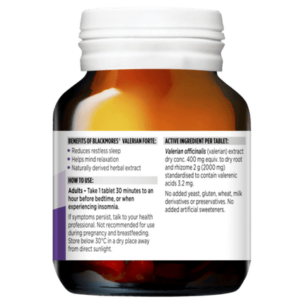 Blackmores Valerian Forte 60 Tablets - OhYouLuckyDuck.com.au