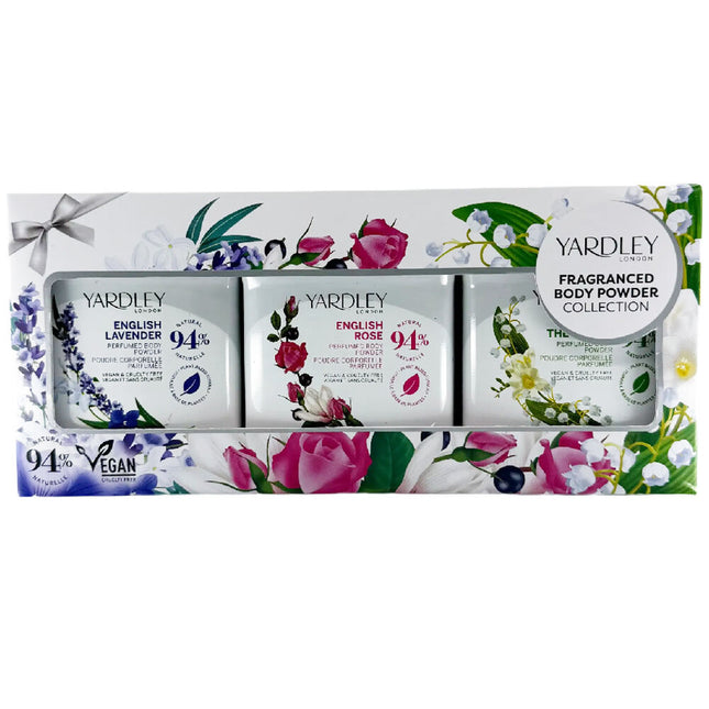 Yardley London Classic Perfumed Talc Trio Gift Set 3 x 50G
