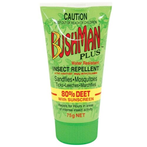 Bushman Plus 80% Deet with Sunscreen 75g - OhYouLuckyDuck.com.au