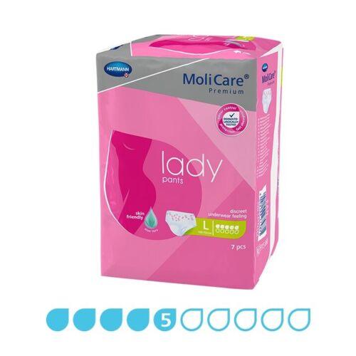 MoliCare Premium Lady Pants (5 Drops) - Large - Pack of 7 - OhYouLuckyDuck.com.au