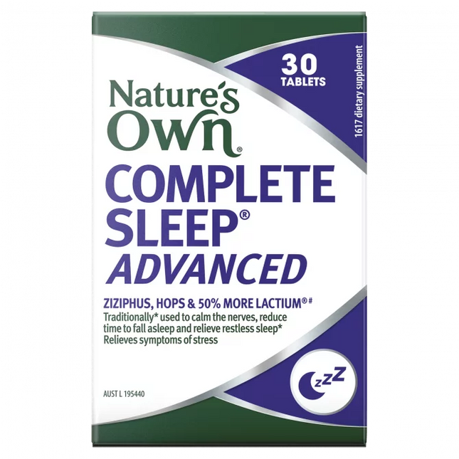 No Complete Sleep Advanced Tabs 30 - OhYouLuckyDuck.com.au