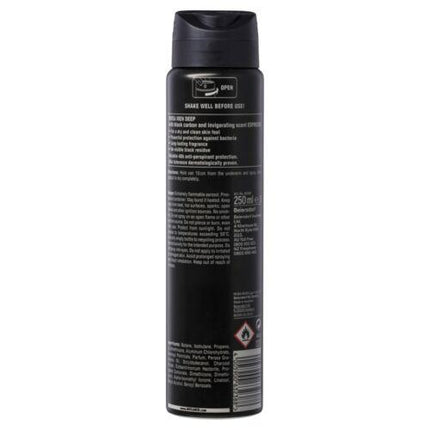 Nivea Men Deeo Espresso Aerosol Deodorant 250ml - OhYouLuckyDuck.com.au