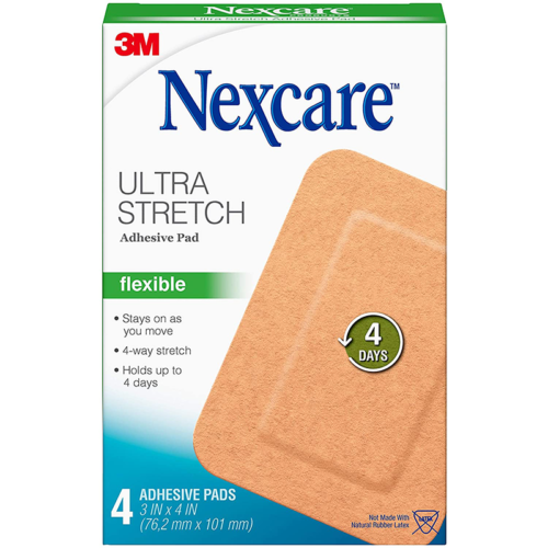 Nexcare Ultra Stretch Adhesive Pad 4'S - OhYouLuckyDuck.com.au