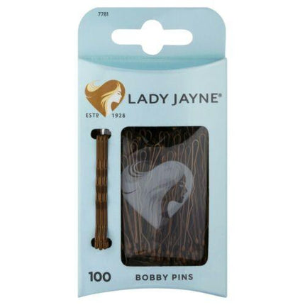 Lady Jayne Brown Bobby Pins - 100 Pk - OhYouLuckyDuck.com.au