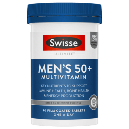 Swisse Men's Ultivite 50+ Multivitamin 90 Tablets - OhYouLuckyDuck.com.au