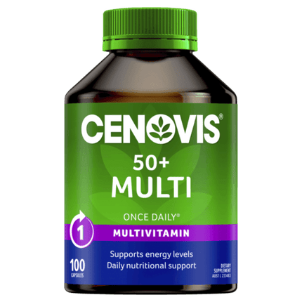 Cenovis 50+ Multi Once Daily 100 Capsules - OhYouLuckyDuck.com.au