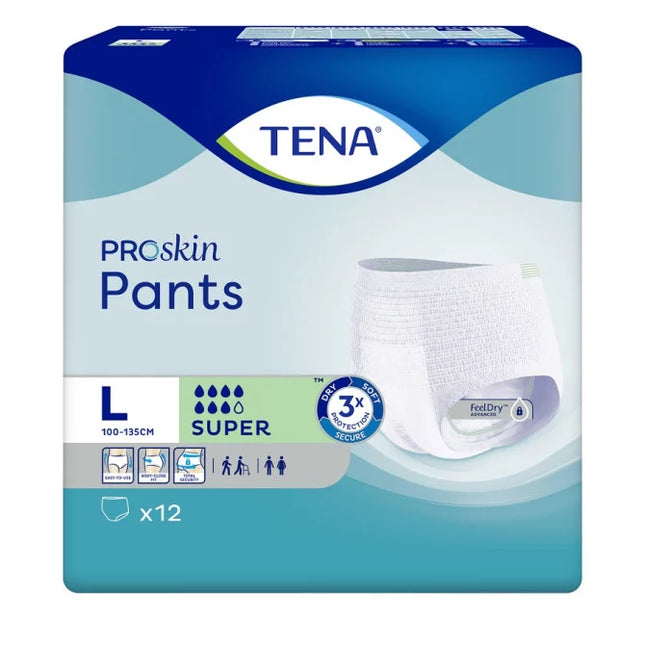 Tena Pants Super Large 12 Pack - OhYouLuckyDuck.com.au