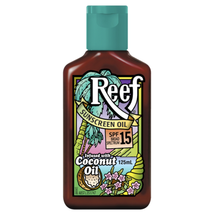Reef Coconut Sun Tan Oil SPF15+ 125ML - OhYouLuckyDuck.com.au