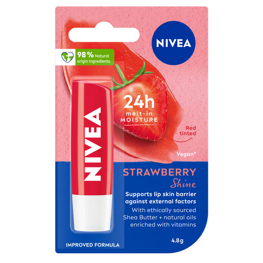 Nivea Strawberry Shine Lip Care Balm 4.8G