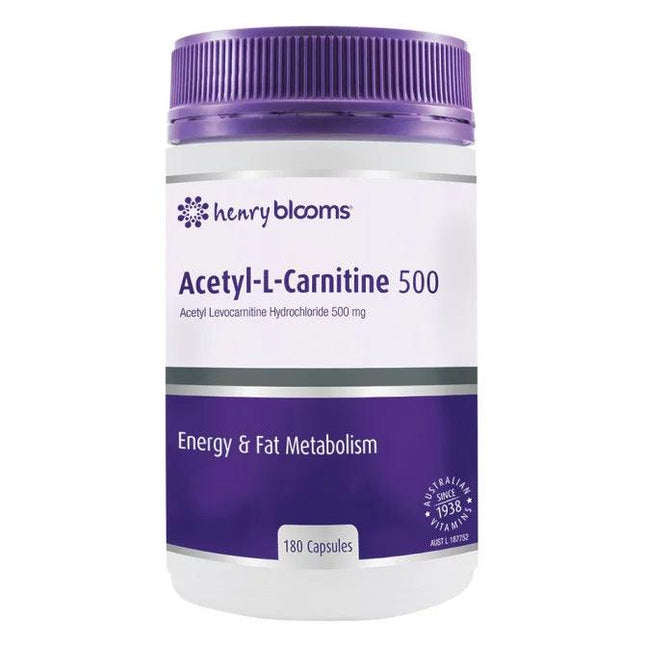 Blooms Acetyl L-Carnitine Caps 180 - OhYouLuckyDuck.com.au