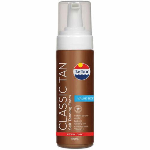 Le Tan Classic Self Tanning Foam Medium Dark 180mL - OhYouLuckyDuck.com.au