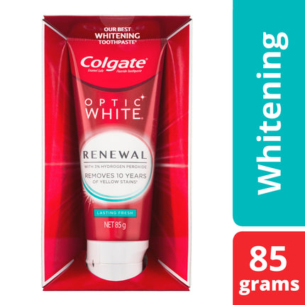 Colgate Toothpaste Optic White Renewal Lasting Fresh 85g