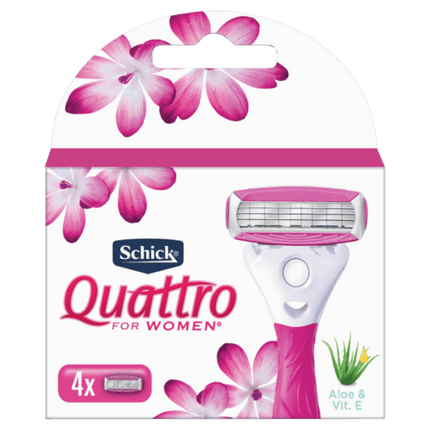Schick Quattro for Women Refills 4 Pack - OhYouLuckyDuck.com.au