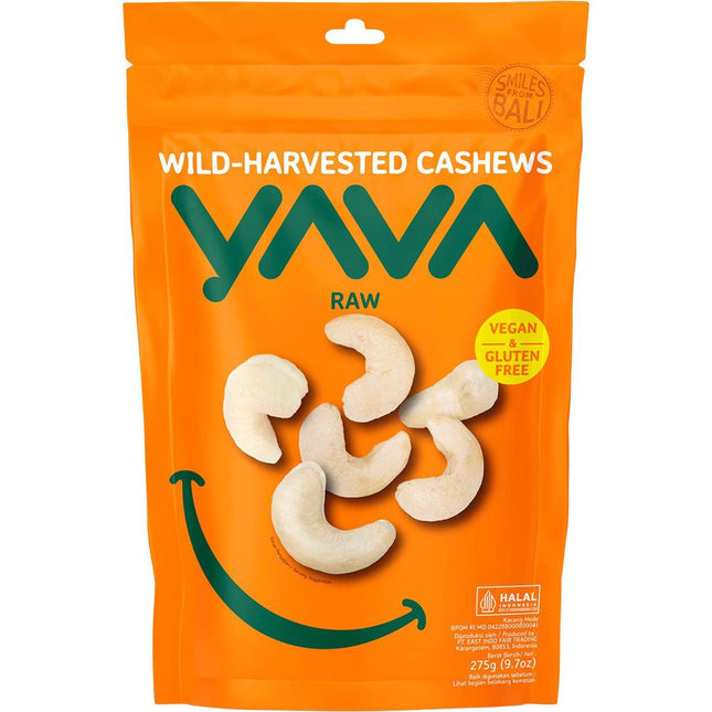 Yava Wild Harvested Raw Cashews 275G