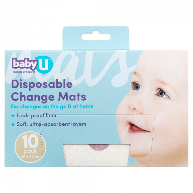 Baby U Disposable Change Mats 10 - OhYouLuckyDuck.com.au