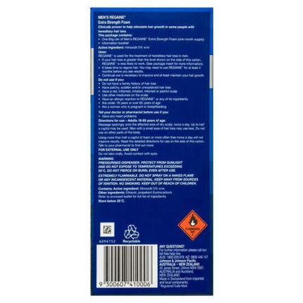 Regaine Men's Extra Strength Foam 1 Month - OhYouLuckyDuck.com.au