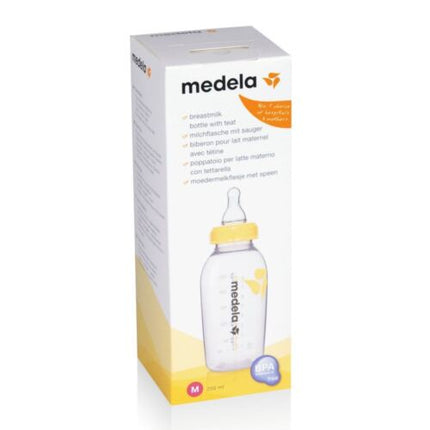 Medela Breastmilk Bottle W/Teat M 250ML - OhYouLuckyDuck.com.au