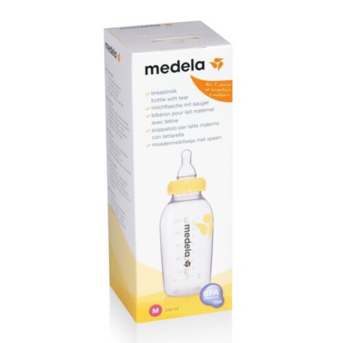 Medela Breastmilk Bottle W/Teat M 250ML - OhYouLuckyDuck.com.au