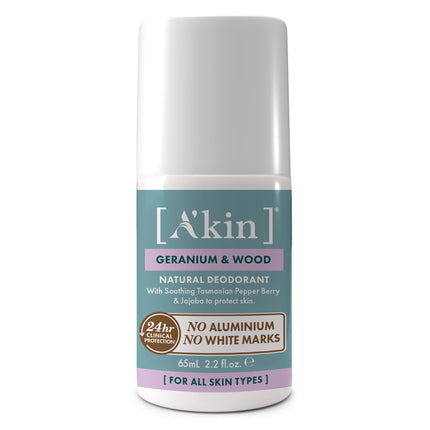Akin Deo Roll On Geranium & Wood 65Ml