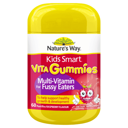 Natures Way Kids Smart Gummies For Fussy Eaters 60 Pastilles - OhYouLuckyDuck.com.au