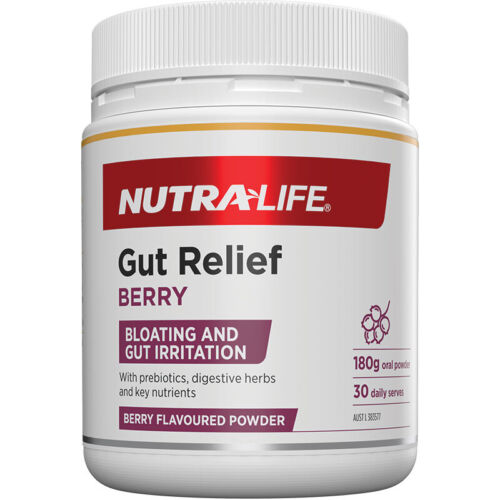 Nutralife Gut Relief Berry 180G - OhYouLuckyDuck.com.au