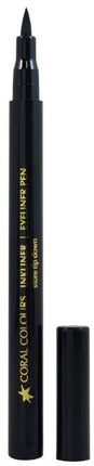 Coral Colours Liquid Eye Liner Pen in Coal Black 1.2ML