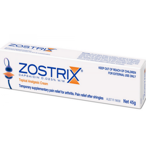 Zostrix Topical Analgesic Cream 45g - OhYouLuckyDuck.com.au