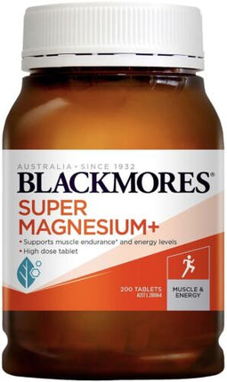 Blackmores Super Magnesium+ Muscle Health c200 Tablets - OhYouLuckyDuck.com.au