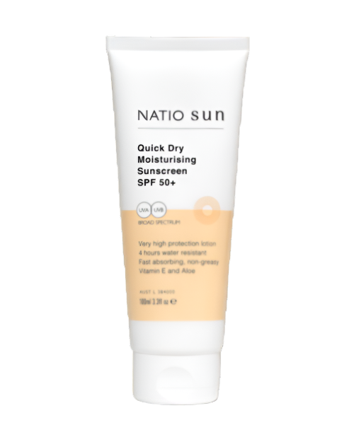 Natio Quick Dry Moisturising Sunscreen SPF 50+ 200ml