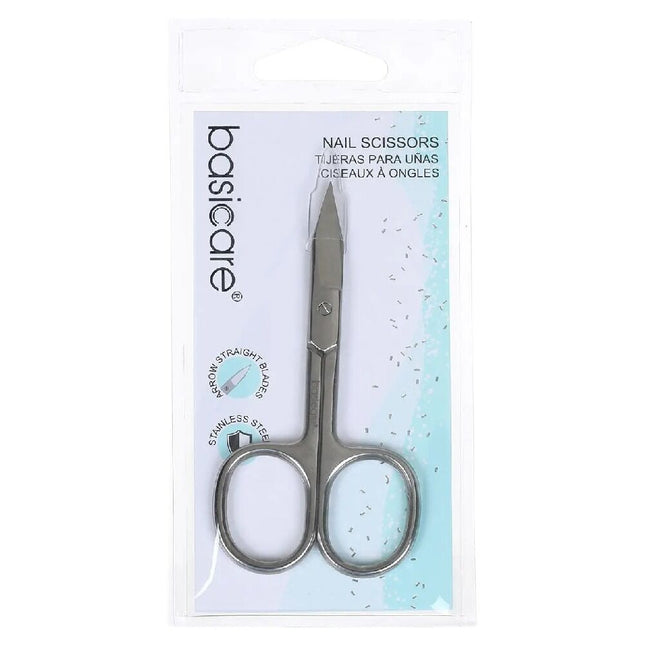 Basicare Stainless Steel Arrow Straight Blade Nail Scissors