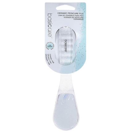 Basicare Double Sided Ceramic Pedicure File For Coarse And Fine Foot Care