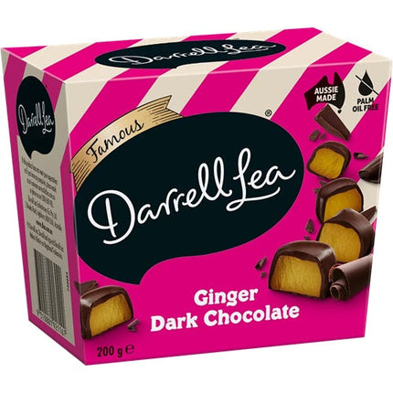 Darrell Lea Dark Chocolate Ginger Gift Box 200G