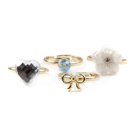Great Pretenders Boutique Sassy Rings, 4 Pcs