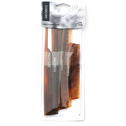 Basicare Hair Comb Family Comb Pack