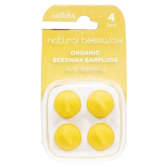 Otifleks Natural Beeswax Earplugs 4 Pack - OhYouLuckyDuck.com.au