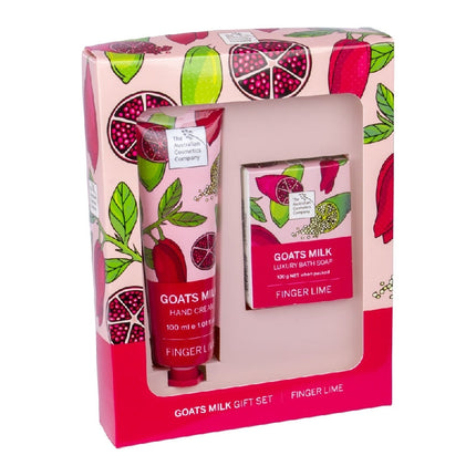 Goats Milk and Finger Lime Pamper Gift Set 3 Piece