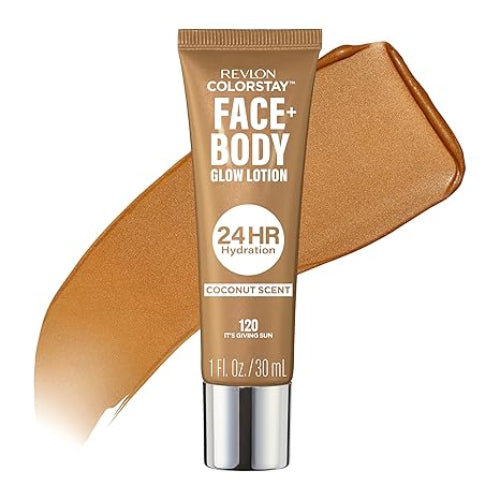 Revlon Colorstay Face And Body Glow Lotion Hydrating Glow Moisturizer 24HR Hydration 120