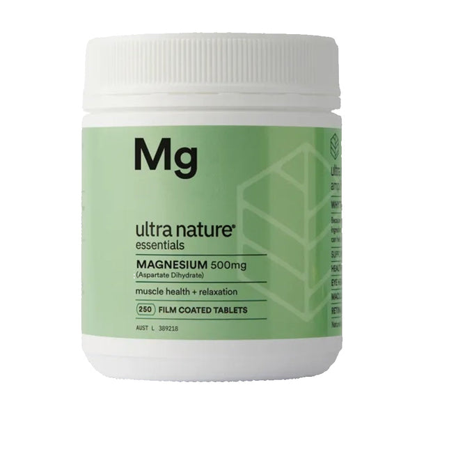 Ultra Nature Essentials Magnesium 500MG 250 Film Coated Tablets