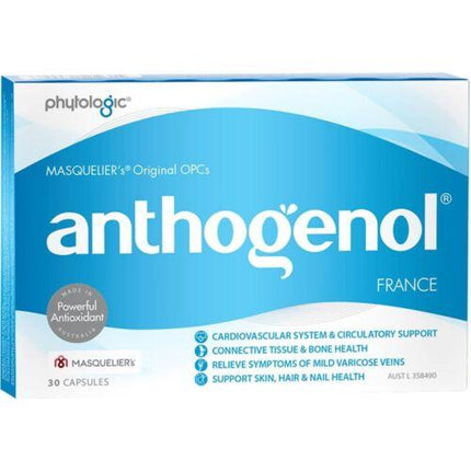 Masquelier's Anthogenol 30 Capsules - OhYouLuckyDuck.com.au