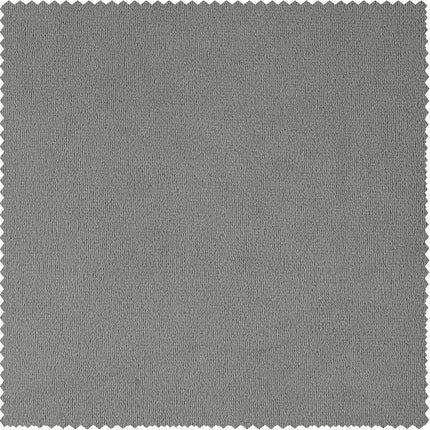HPD Half Price Drapes Signature Extra Wide Grommet Blackout Velvet Curtain 100 X 84 Silver Grey