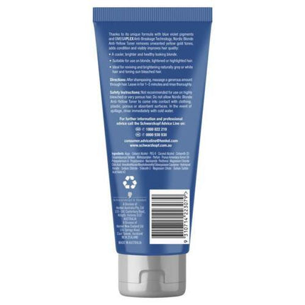 Schwarzkopf Nordic Blonde Anti-Yellow Toner - OhYouLuckyDuck.com.au