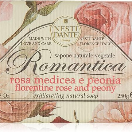 Nesti Dante Romantica Florentine Rose and Peony Soap Bar 250G