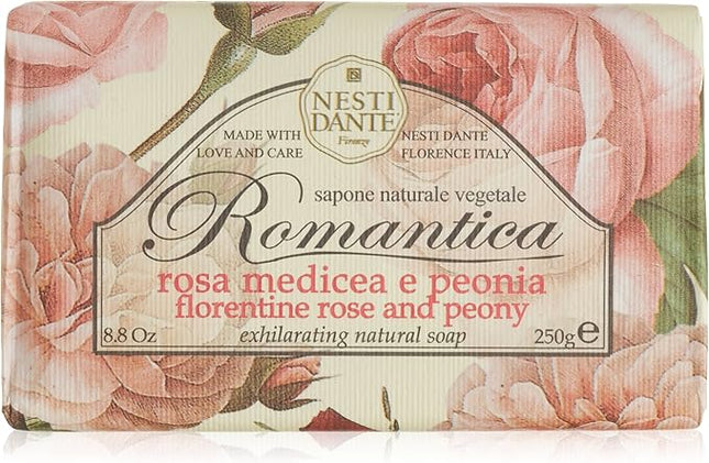 Nesti Dante Romantica Florentine Rose and Peony Soap Bar 250G