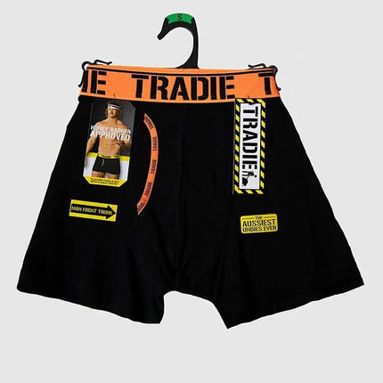 Tradie Mens Fitted Trunk Orange Fleck